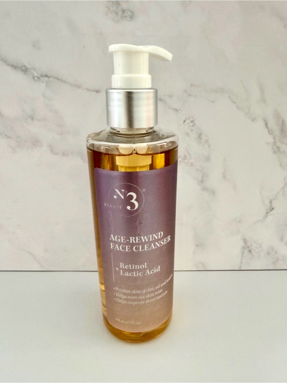 🔥 BEAUTY N°3 AGE REWIND FACE CLEANSER RETINOL lLACTIC ACID FOR A RENEW GLOW 🫧 🦋